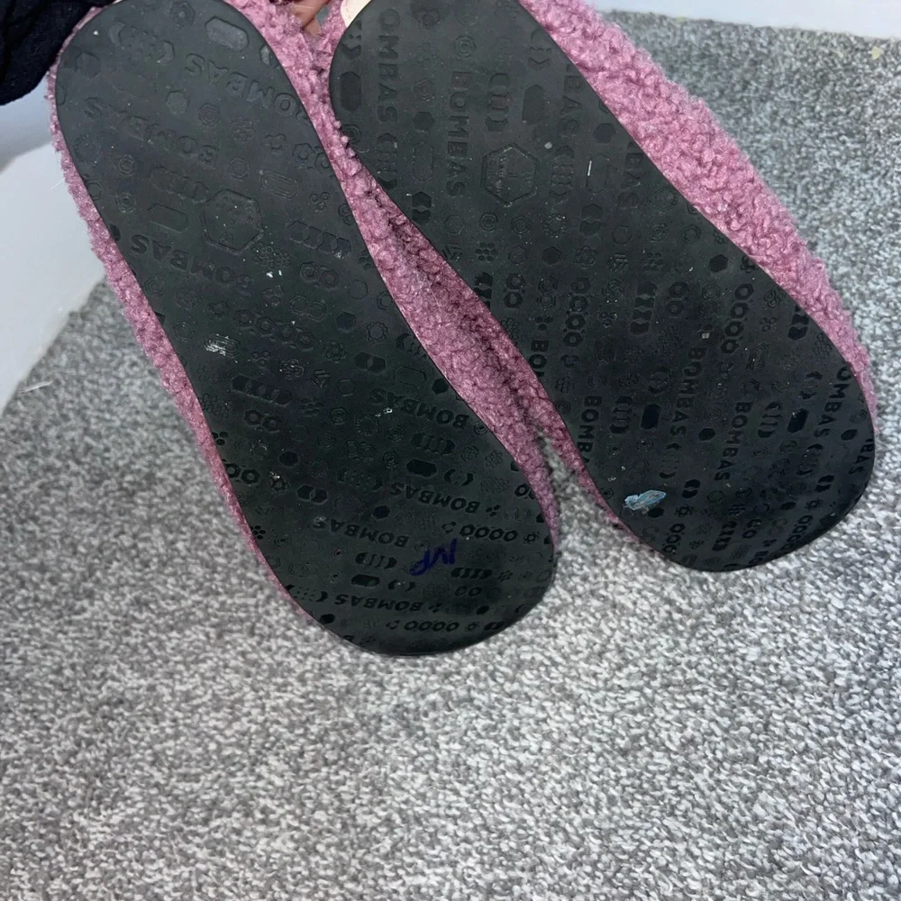 Bombas Sunday Slippers In Mauve Sherpa size 8 - Picture 5 of 10